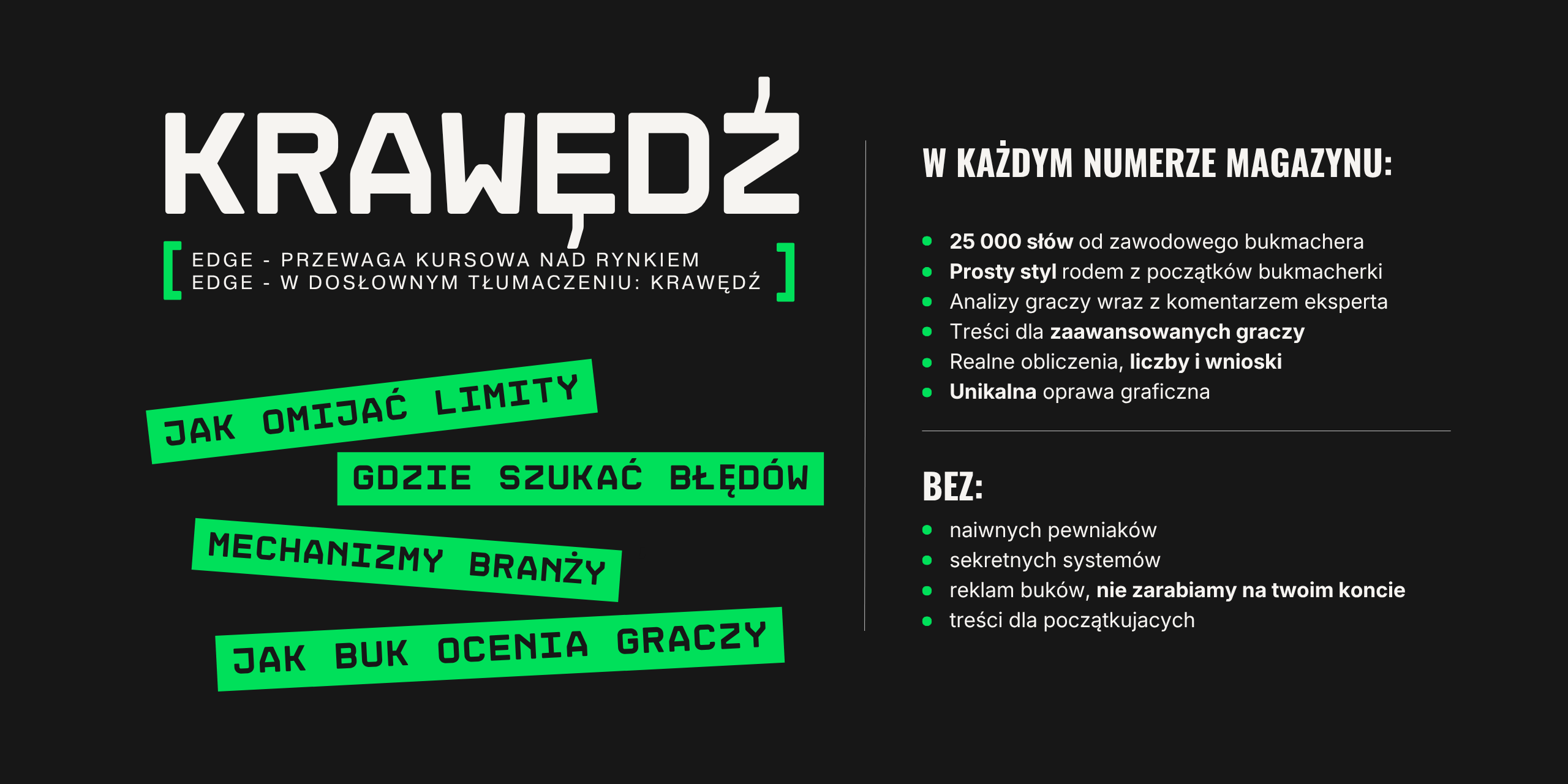 O magazynie Krawędź i jego zawartości